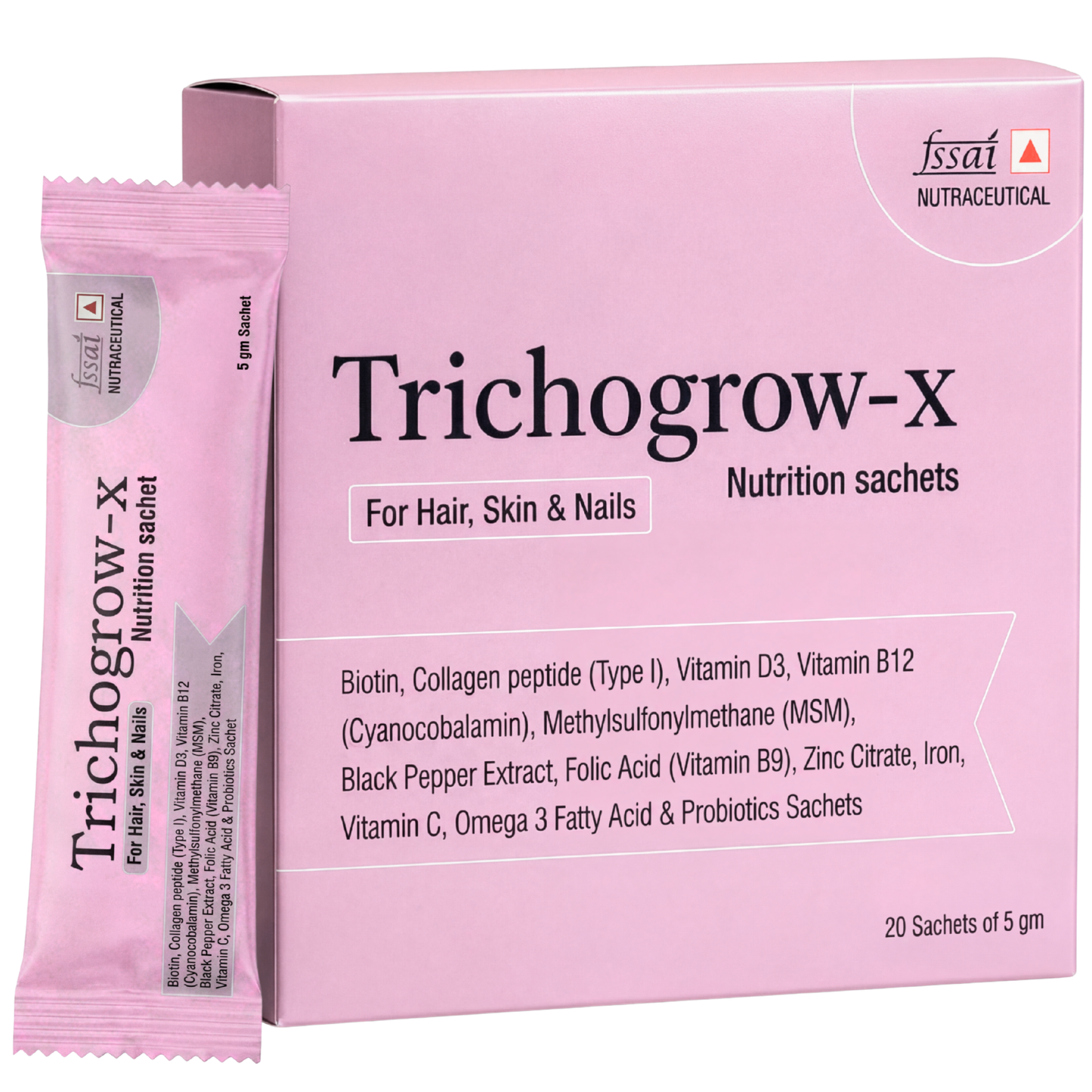 Trichogrow-X — Hair, Skin & Nails Nutrition Sachets